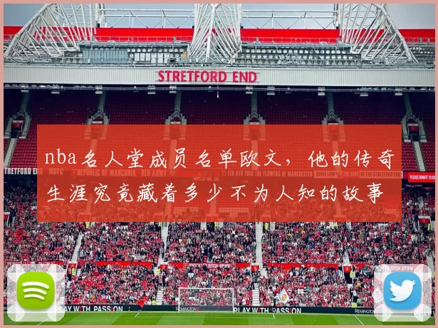 nba名人堂成员名单欧文，他的传奇生涯究竟藏着多少不为人知的故事？