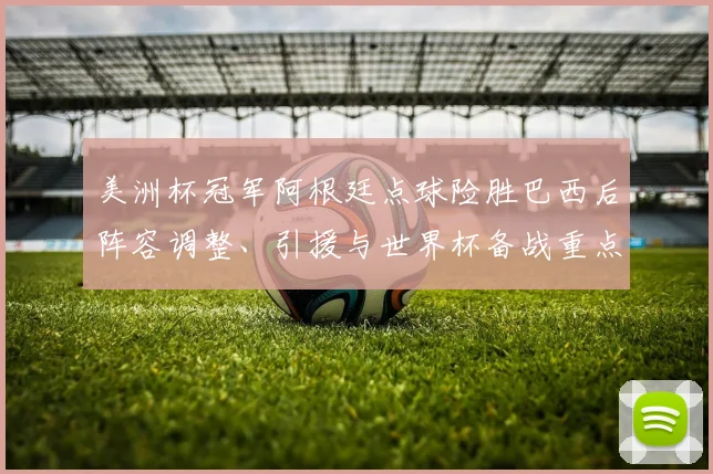 美洲杯冠军阿根廷点球险胜巴西后阵容调整、引援与世界杯备战重点